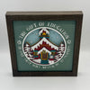 School House Wood Frame Shadowbox 8 x 8