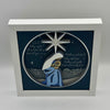 Silent Night White Frame Shadowbox 8 x 8