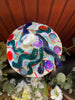 Glass Mushroom Yard Art