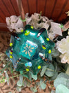 Glass Mushroom Yard Art