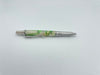 White w/ Green Resin Pen