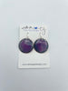 Purple Enameled Earrings