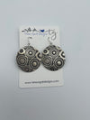Round Circle Sterling Silver Earrings