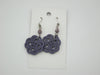 Purple Mandala Earrings