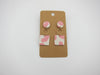 Square Strawberry Cow Earrings