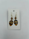 Tiger's Eye Guitar Pick Earrings