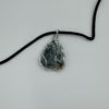 Wire Wrapped Necklace - Gray Crystal Stone