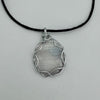 Wire Wrapped Necklace - Oval Quartz