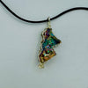 Wire Wrapped Necklace - Multicolored Quartz