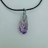 Wire Wrapped Necklace - Purple Crystal (2)