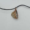 Wire Wrapped Necklace - White and Orange Quartz Stone