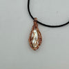 Wire Wrapped Necklace - Pearl Stone