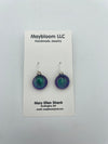 Glass Dangle Dot Earrings