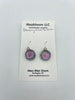 Glass Dangle Dot Earrings