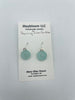 Glass Dangle Dot Earrings