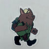 Hiking Werewolf Sticker