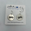 Silver "BOO!" Earrings