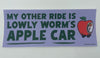 Apple Car Bumper Sticker