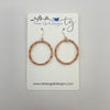 Wavey Copper Circles Earrings