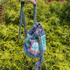 Small Granny Square Drawstring Bag