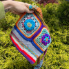 Button Flower Crochet Bag