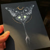 "Crestfallen" Foil 5x7 Art Print