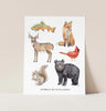 Animals of Appalachia Art Print