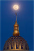 Capital Dome Full Moon