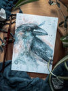 Crow Watercolor Greeting Card