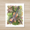 Fiddle in the Ferns Art Print