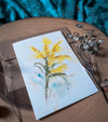 Goldenrod Watercolor Greeting Card