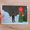 Holiday Cryptids Greeting Card