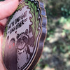 Mothman and Raccoon Community Love Wooden Ornament