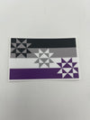 quilt asexual pride flag sticker