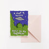 I Want to Believe UFO Valentine Greeting Card