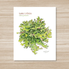 Lung Lichen Watercolor Art Print 11x14