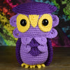 Purple Crocheted Owl