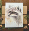 Raccoon Watercolor Greeting Card