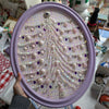 Pastel Purple Tree in Oval Frame