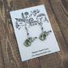 WV Green & White Queen Anne's Lace Earrings