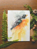 American Robin Watercolor Greeting Card