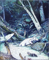 Cryptids of the Susquehanna River Art Print