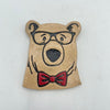 Nerdy Bear Ceramic Magnet