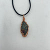Wire Wrapped Necklace - Iridescent Shard