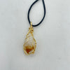 Wire Wrapped Necklace - Citrine