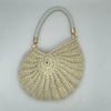 Off-White and Gold Seashell Bag