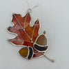 Oak Leaf and Acorn Stained Glass Suncatcher