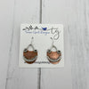 Copper and Silver Dangle Earrings