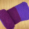 Purple and Violet Knitted Scarf