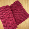 Dark Red Knitted Scarf